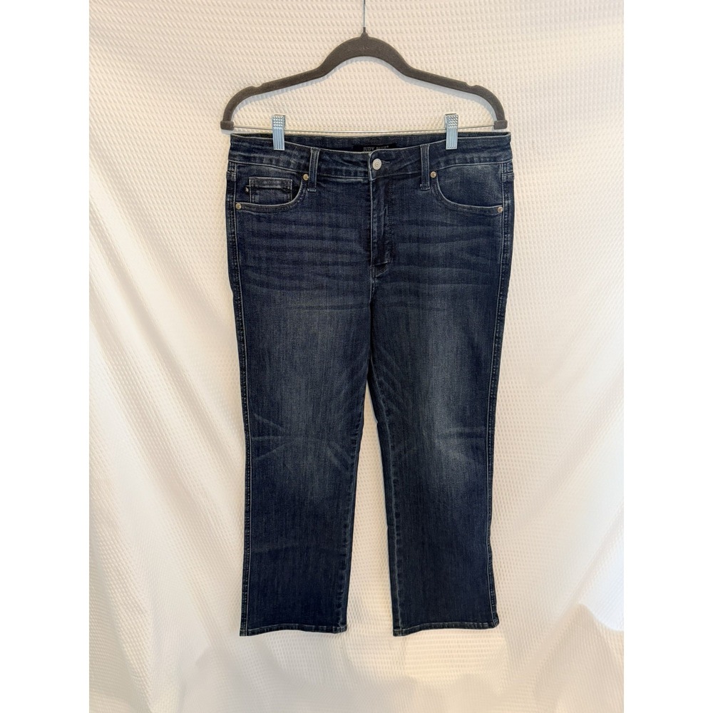 Judy Blue Petite Straight Jeans Womens 15/32 Stretch Denim